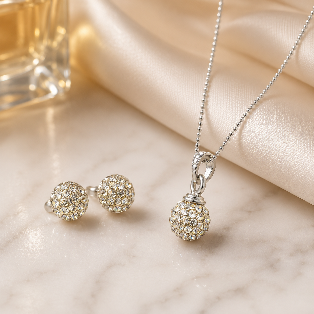 CRYSTAL BALL JEWELLERY SET ✨
