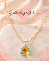 AURORA CRYSTAL PENDANT NECKLACE ✨