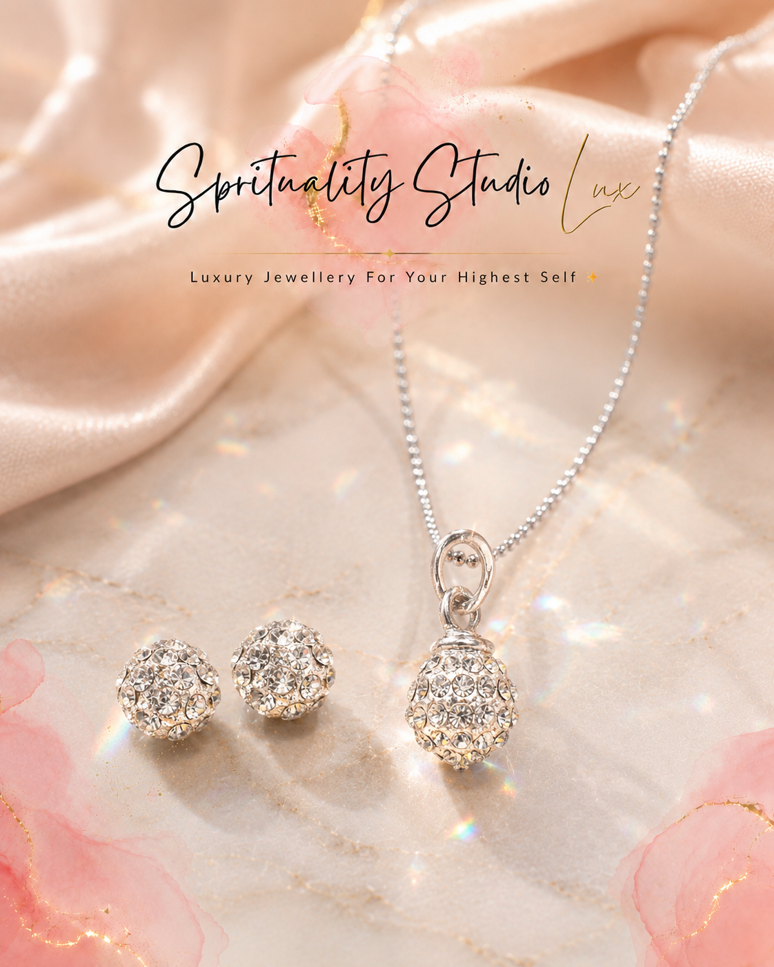 CRYSTAL BALL JEWELLERY SET ✨