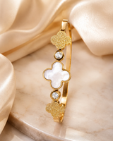 MOTHER OF PEARL CLOVER BANGLE ✨