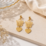 Butterfly Heart Earrings ✨