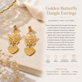 Butterfly Heart Earrings ✨