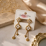 Celestial Pearl Charm Earrings