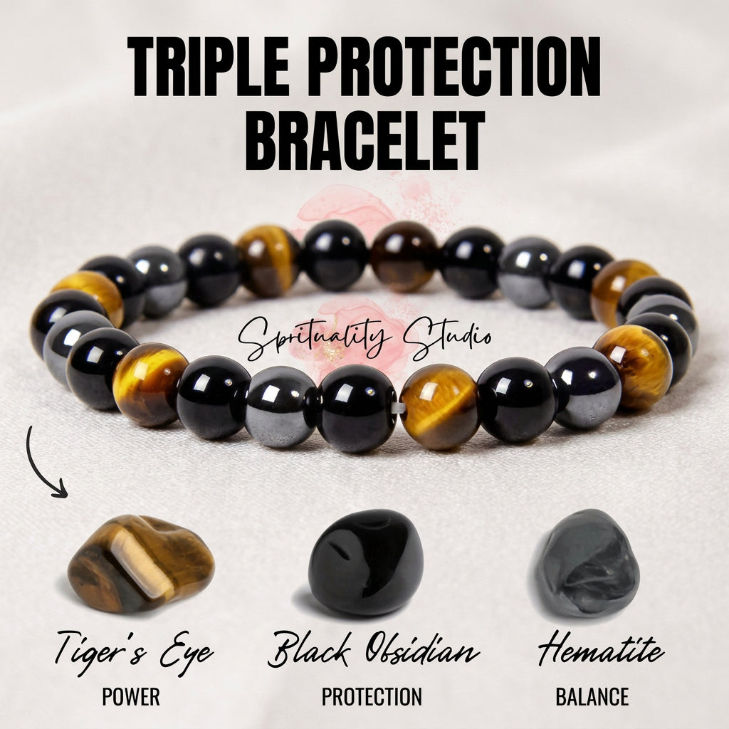 TRIPLE PROTECTION BRACELET FOR POWER | PROTECTION | BALANCE