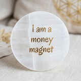 Money Magnet Selenite Crystal Charging plate