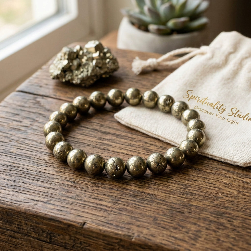 Pyrite  Bracelet – The Stone of Wealth, Power & Opportunities